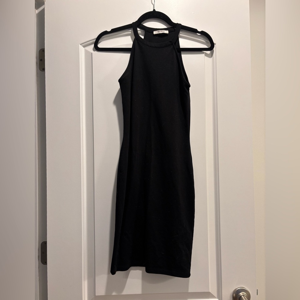 Zara Black Halter Mini Dress